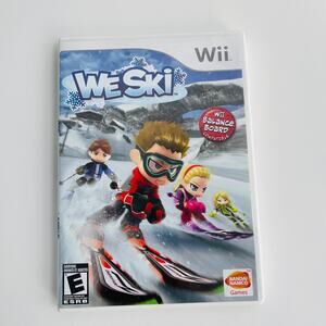 We Ski (Nintendo Wii, 2008) Complete with Manual – Wii Balance Board Compatible